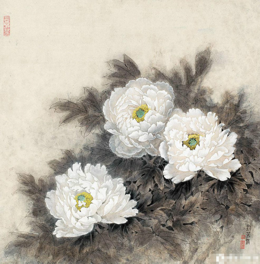 刘菊清国画花鸟作品