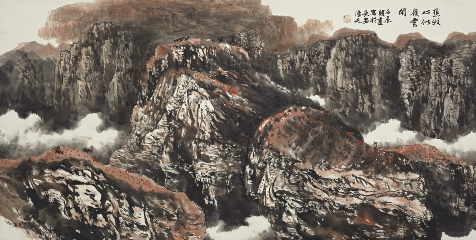 徐鸿延国画山水作品