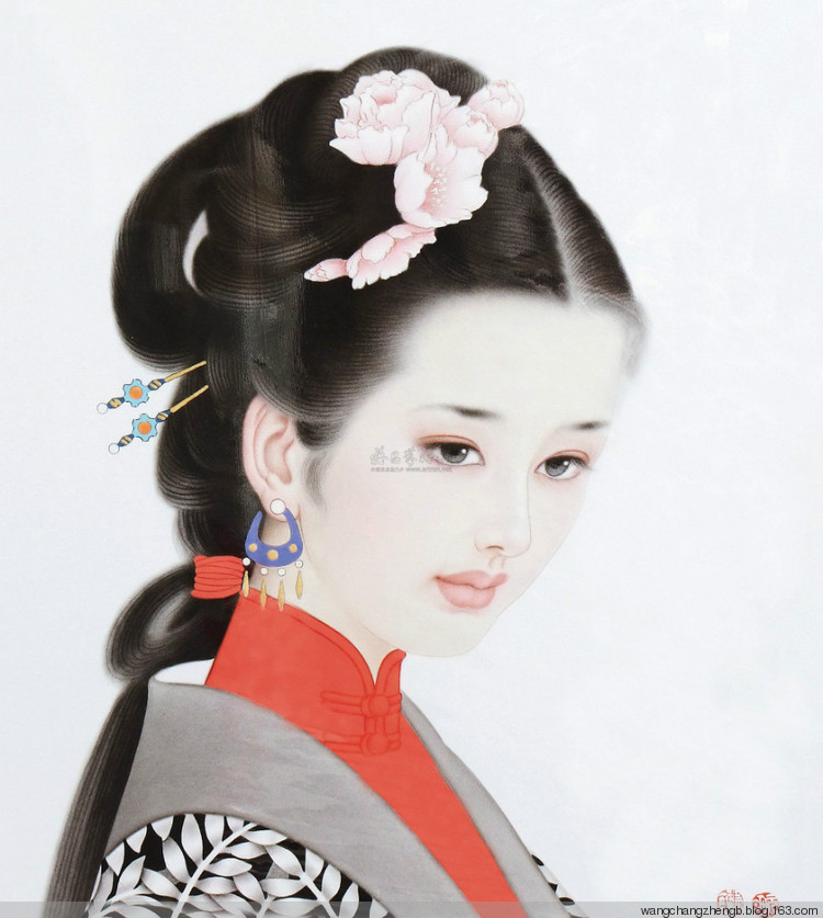 张元明国画人物作品