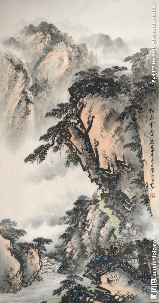 方继良国画山水作品