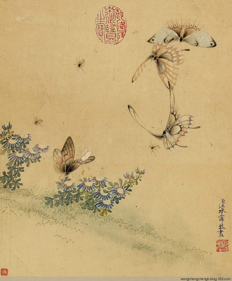 汪承霈国画花鸟作品