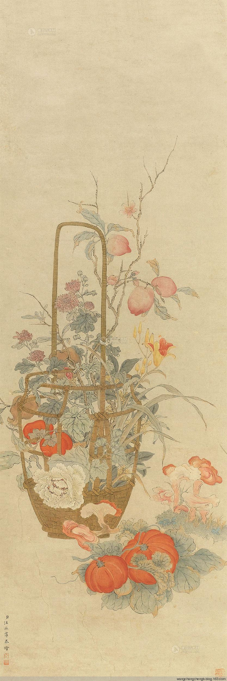 汪承霈国画花鸟作品