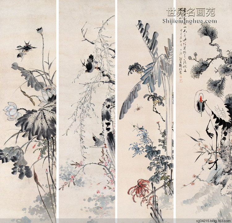 胡汀鹭国画作品