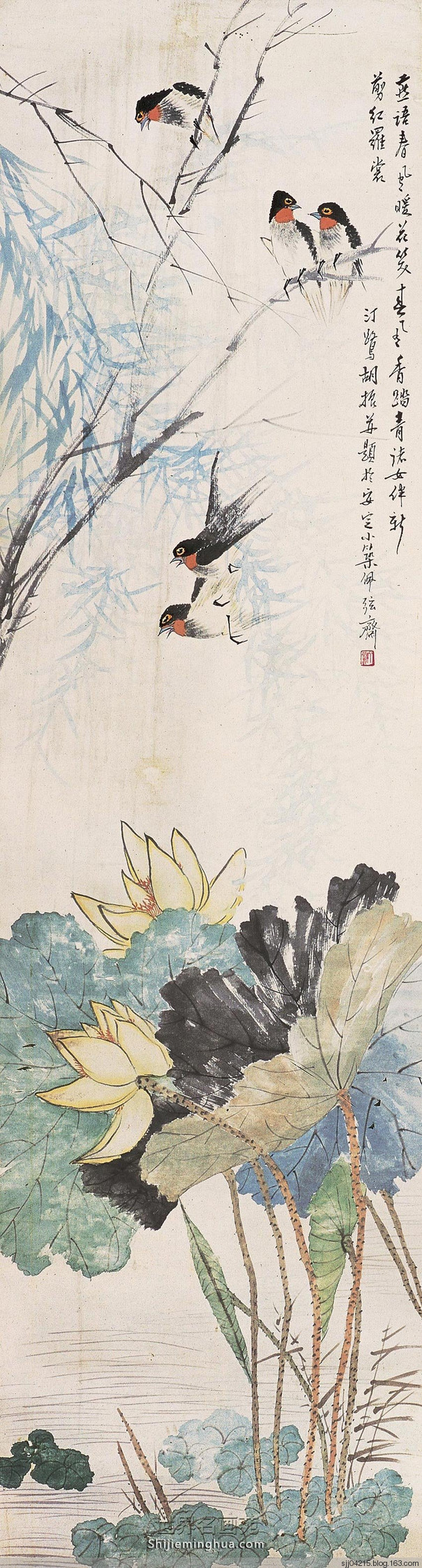 胡汀鹭国画作品