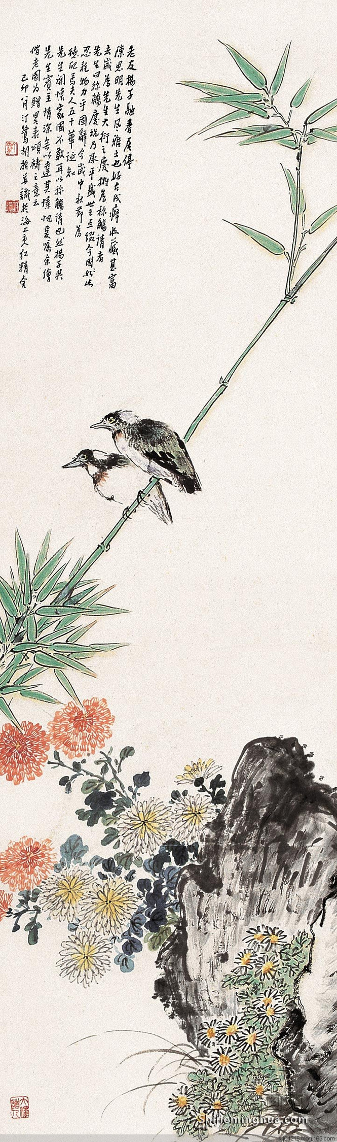 胡汀鹭国画作品