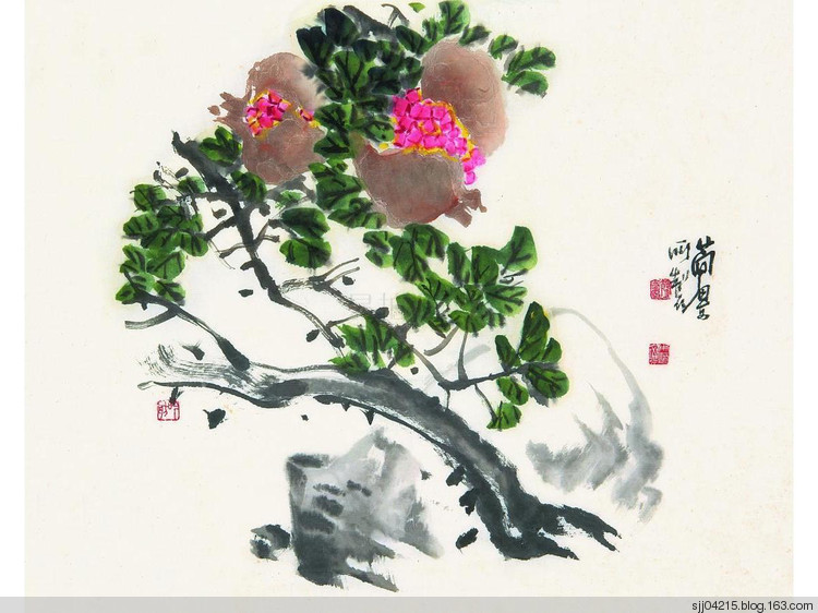 曹简楼国画花卉作品（二）