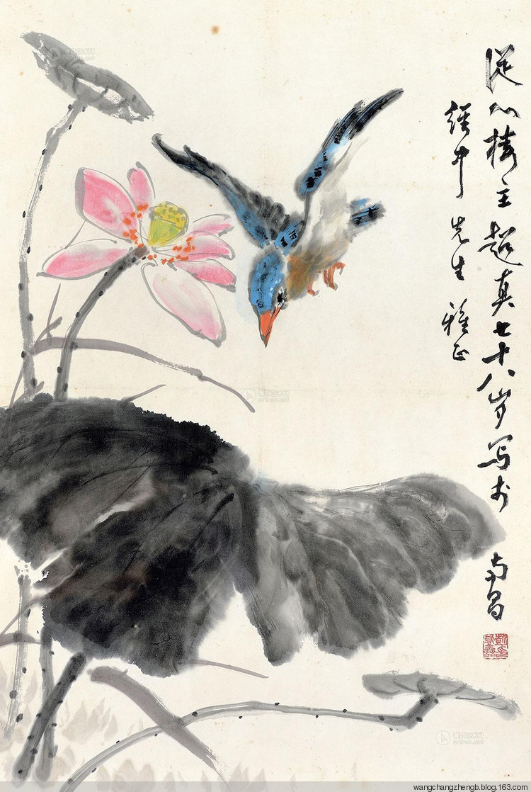 彭友善国画花鸟作品