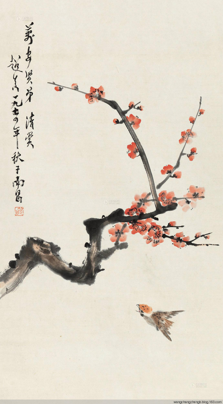 彭友善国画花鸟作品