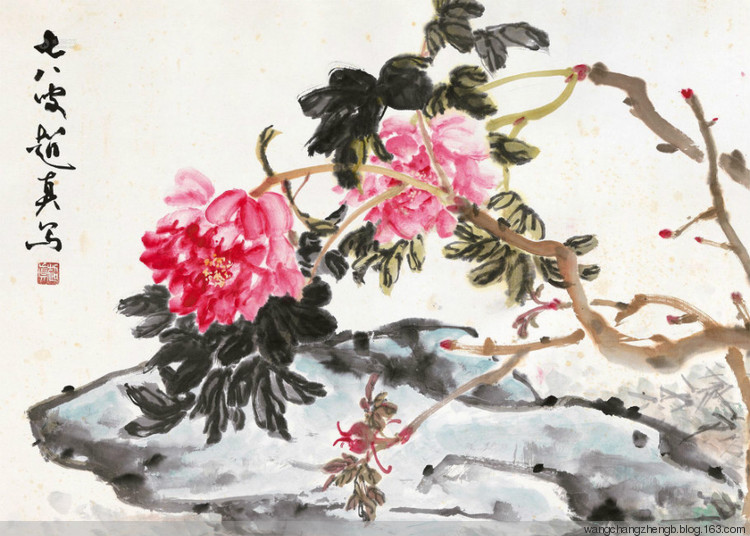 彭友善国画花鸟作品