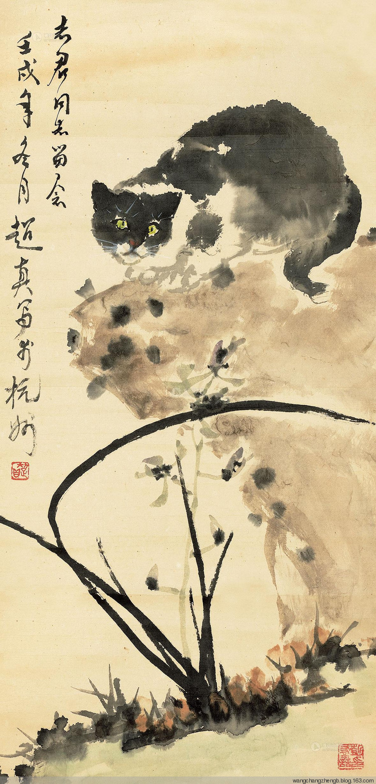 彭友善国画花鸟作品