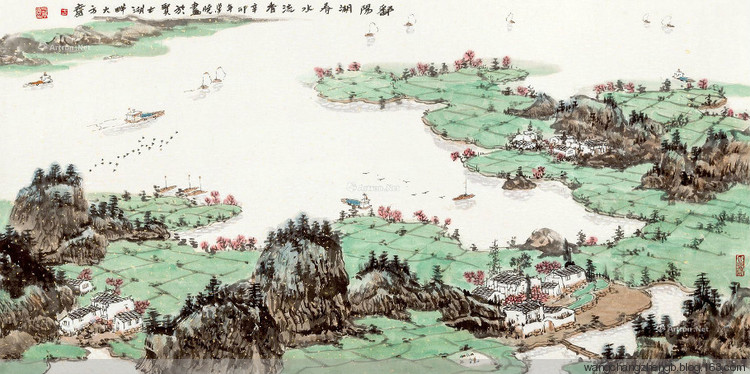 方学晓国画山水作品