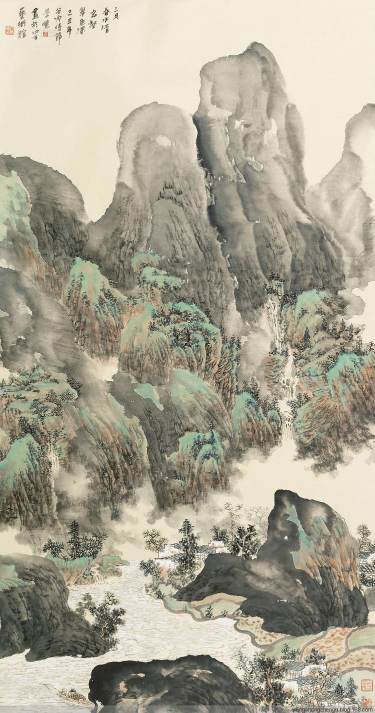 方学晓国画山水作品