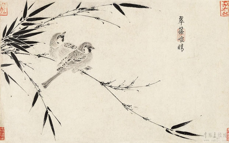 赵佶国画花鸟作品