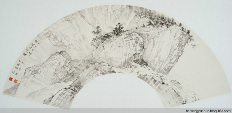 范权国画山水作品