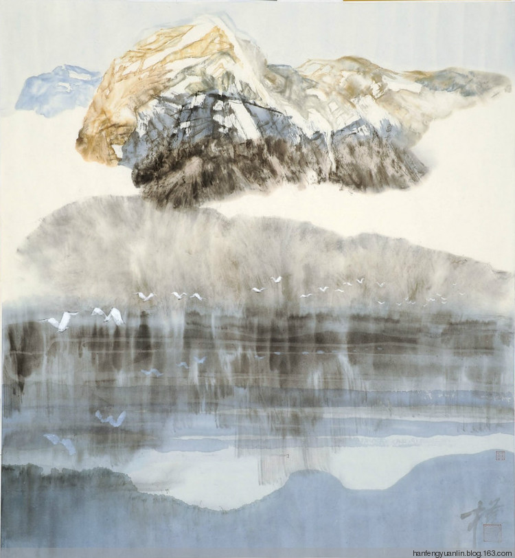 范权国画山水作品