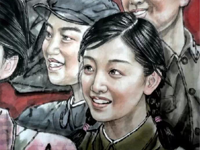 刘向荣国画人物作品