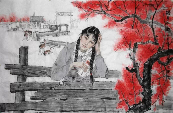 刘向荣国画人物作品