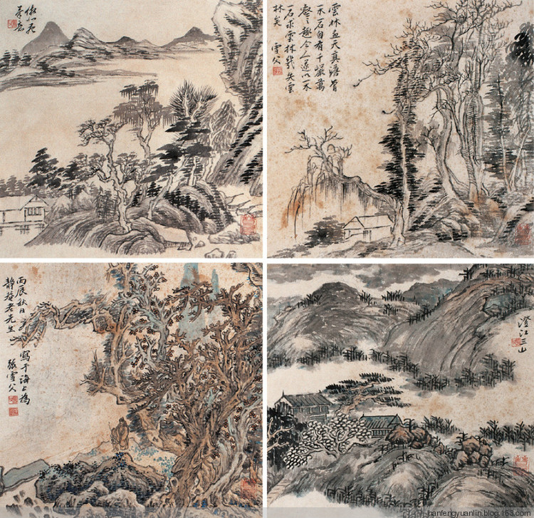 张雪父国画作品