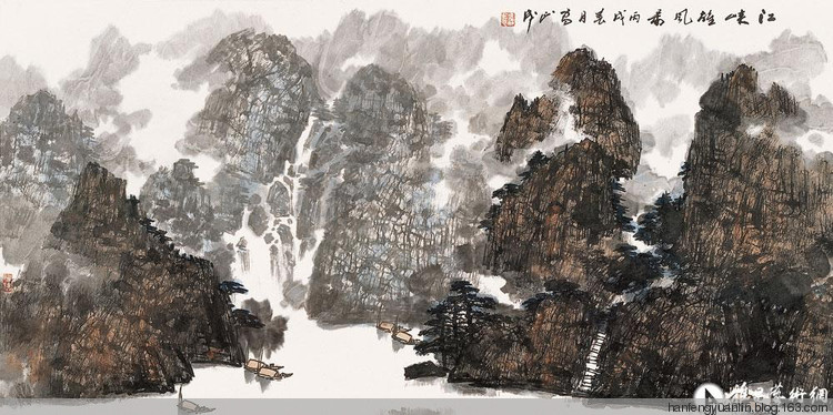 雷正民国画山水作品（二）