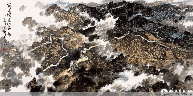 雷正民国画山水作品（二）