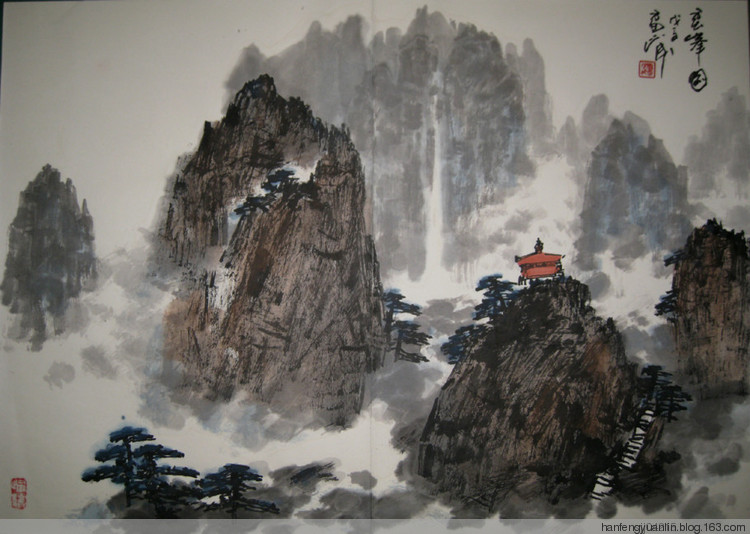 雷正民国画山水作品（二）