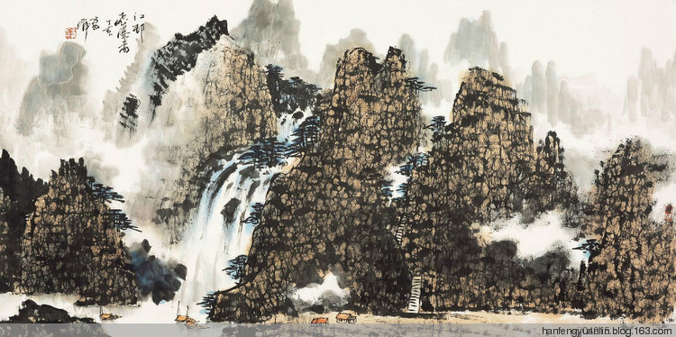 雷正民国画山水作品（二）