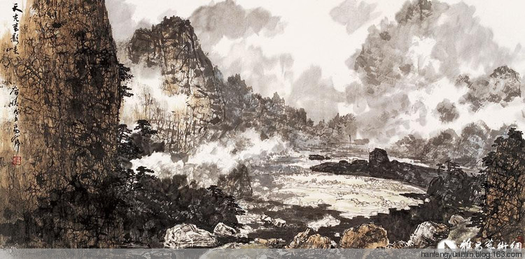 雷正民国画山水作品（二）