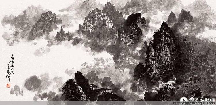 雷正民国画山水作品（二）