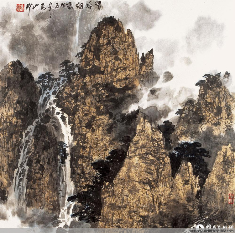 雷正民国画山水作品（一）
