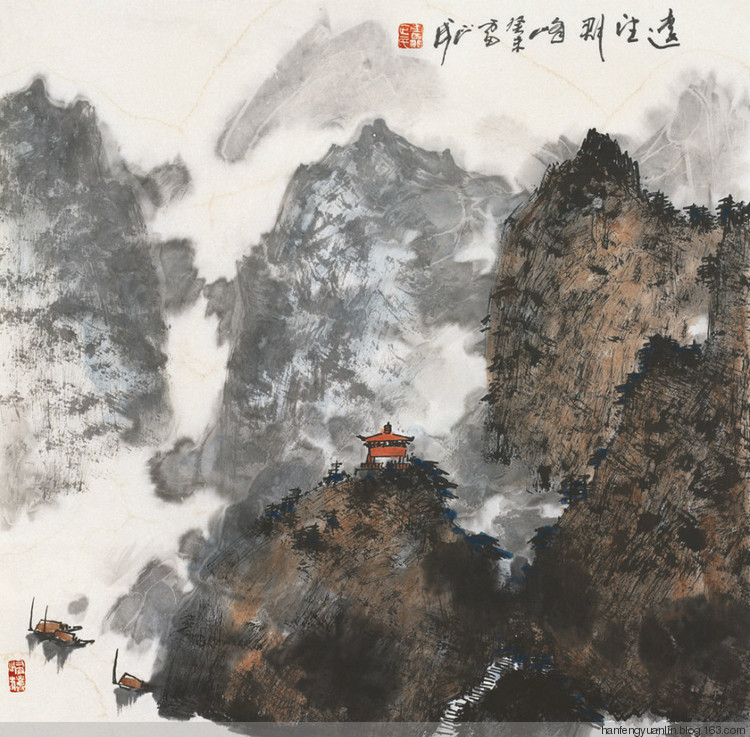 雷正民国画山水作品（一）