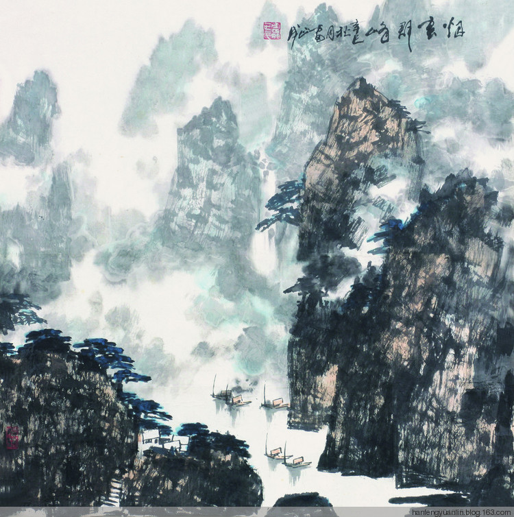雷正民国画山水作品（一）