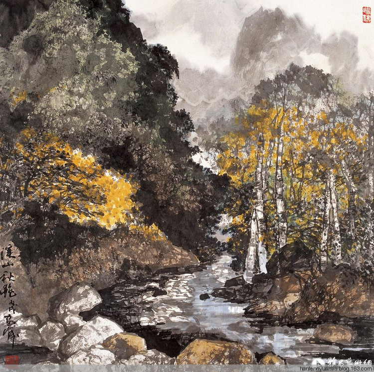 雷正民国画山水作品（一）