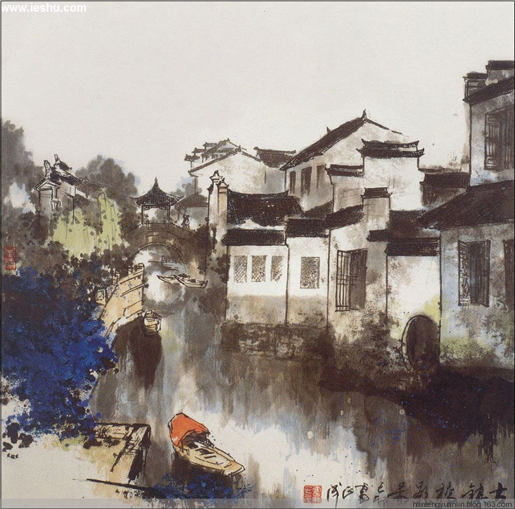 雷正民国画山水作品（一）