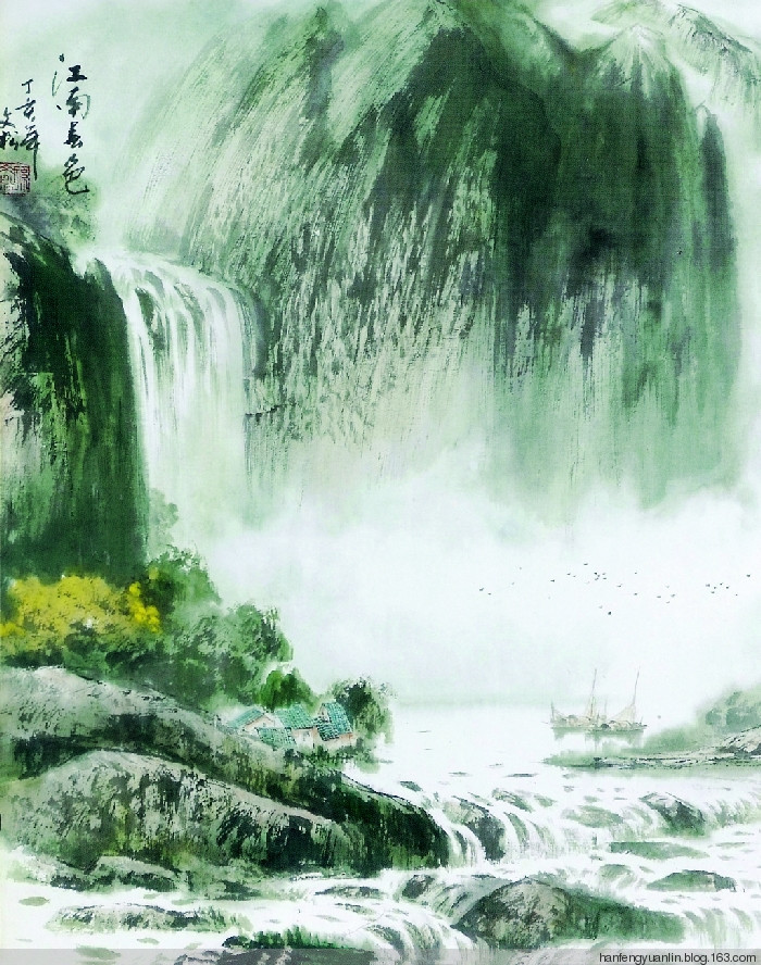 孙文松国画山水作品