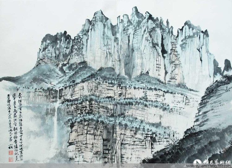苏小松国画山水作品（一）