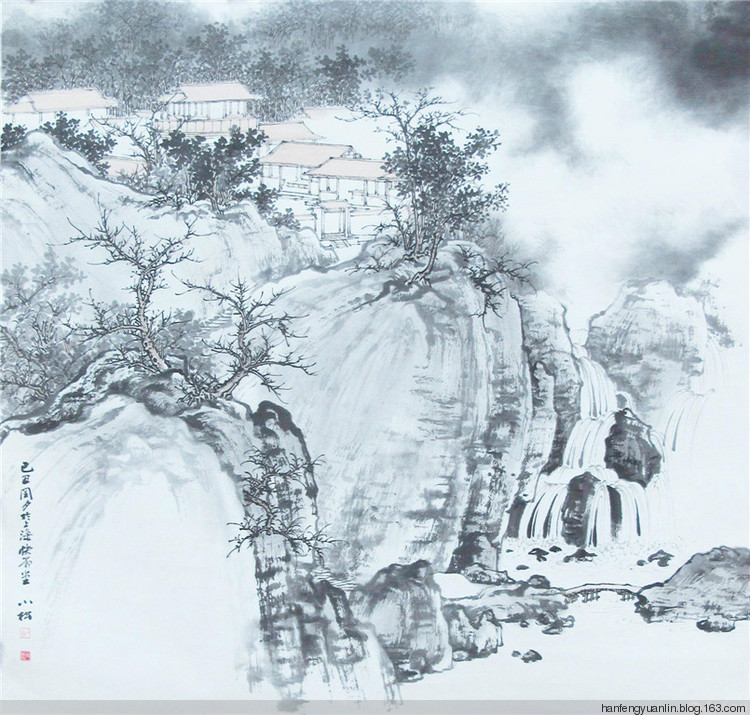 苏小松国画山水作品（一）