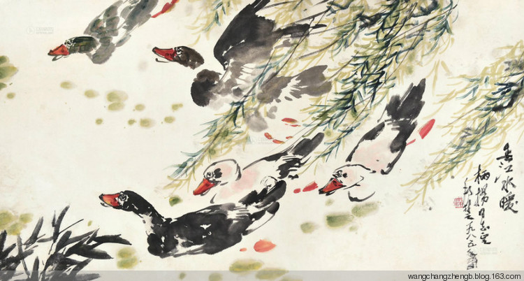 梁邦楚国画花鸟作品