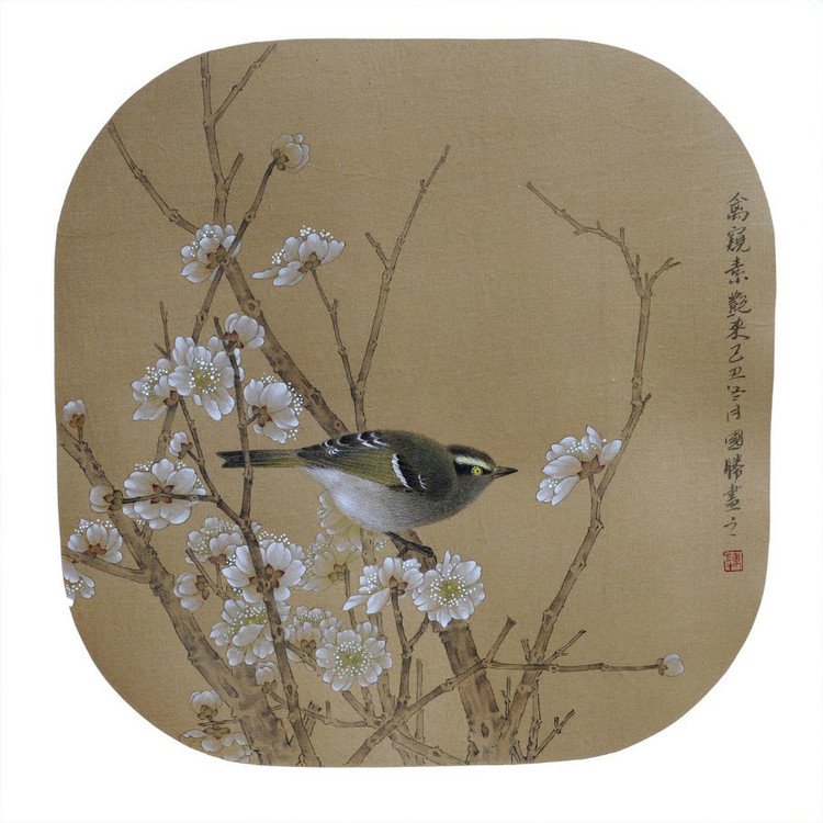 陈国胜国画花鸟作品