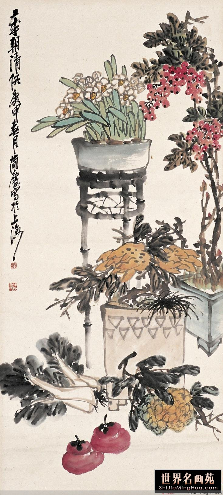 曹简楼国画花卉作品（一）