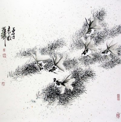 袁牧国画欣赏