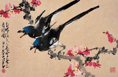 赵少昂国画作品