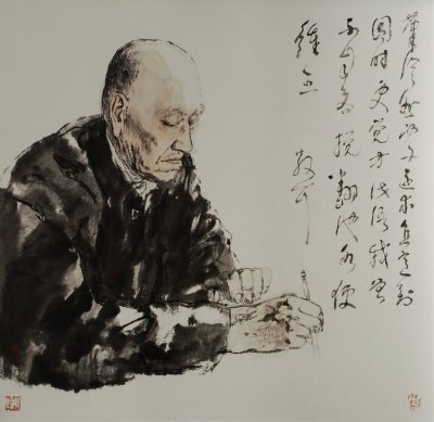 颜宝臻国画人物作品