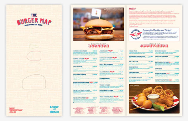 The Burger Map品牌VI平面设计
