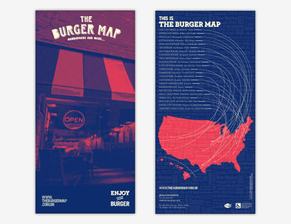 The Burger Map品牌VI平面设计
