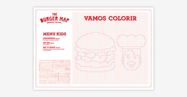 The Burger Map品牌VI平面设计