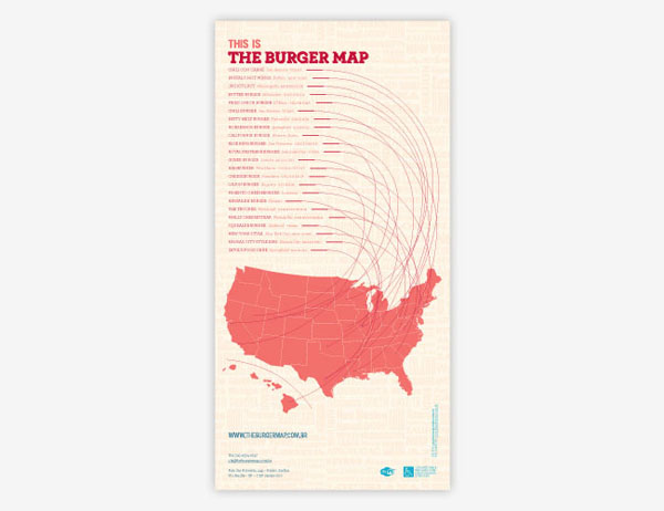 The Burger Map品牌VI平面设计