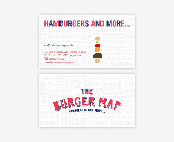 The Burger Map品牌VI平面设计