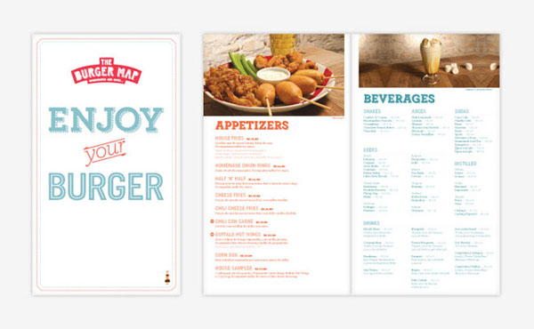 The Burger Map品牌VI平面设计