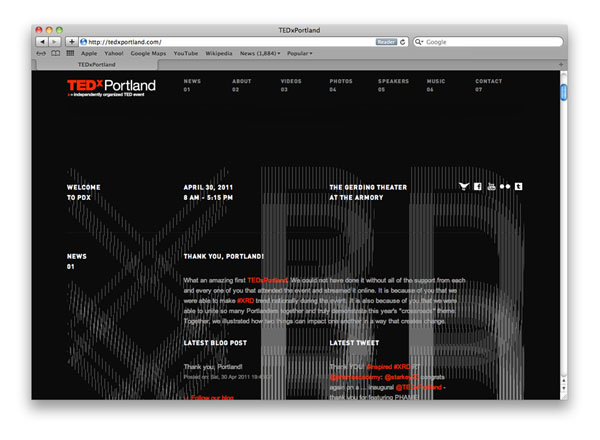TEDxPortland品牌VI平面设计作品