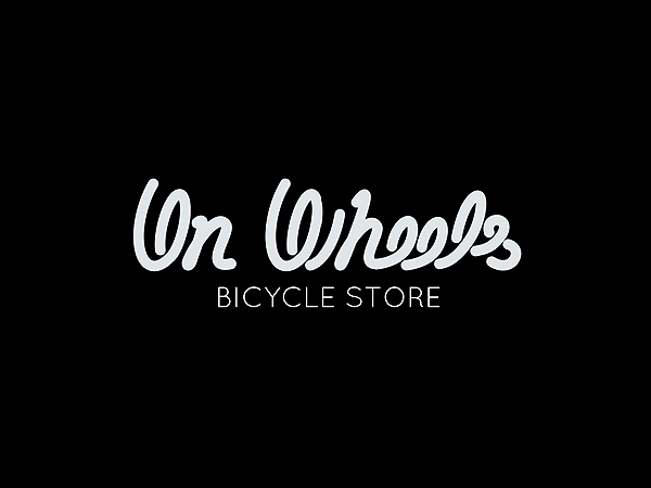 自行车店品牌On wheels标识设计欣赏